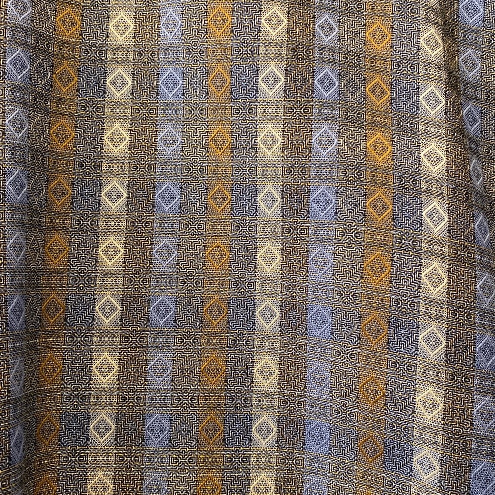 Jhane Barnes Men’s Blue Transpose Patterned Multi-Colored Button-Down Shirt - Picture 12 of 16